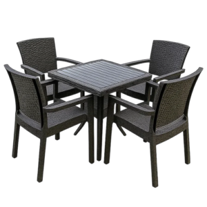 طقم دوبار - 5 قطع  - 4 كرسي و ترابيزة