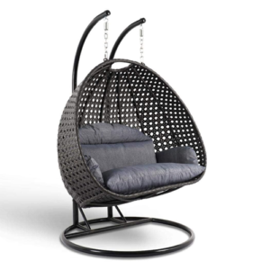 مرجيحة حدائق - راتان - حامل معدن - زوجى