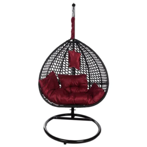 مرجيحة راتان بحامل معدني - صغيرة