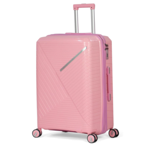 حقيبة سفر - لون وردى – مصنوعة من البولي بروبيلين – مقاس 70 سم – مزودة بهيكل فولاذي وعجلات متحركة وقابلة للتوسيع